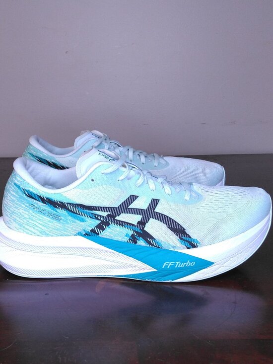 ASICS Magic Speed 4 Shoes Mens SIZE 13 1011B875-401 Soothing Sea Green Black RUN main image 8